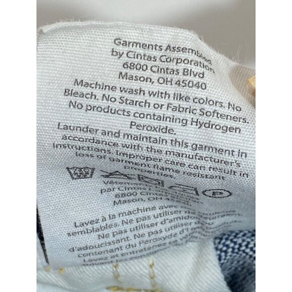 Carhartt Appolloni Blue Denim Relaxed Fit Straight Leg Men's Jeans Size 36 x 28 - Picture 8 of 9